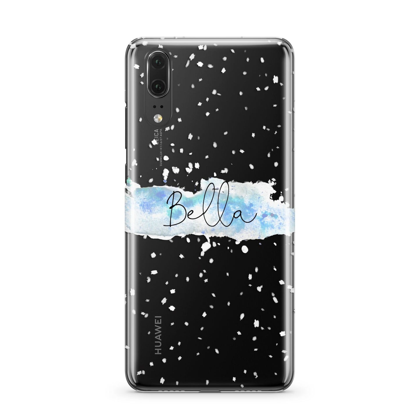 Personalised Christmas Snow fall Huawei P20 Phone Case