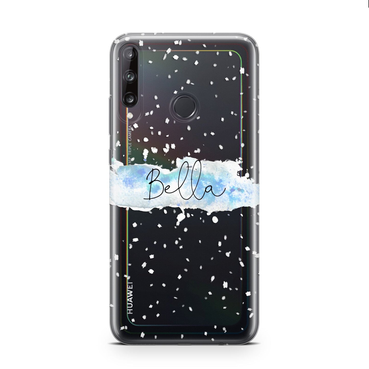 Personalised Christmas Snow fall Huawei P40 Lite E Phone Case