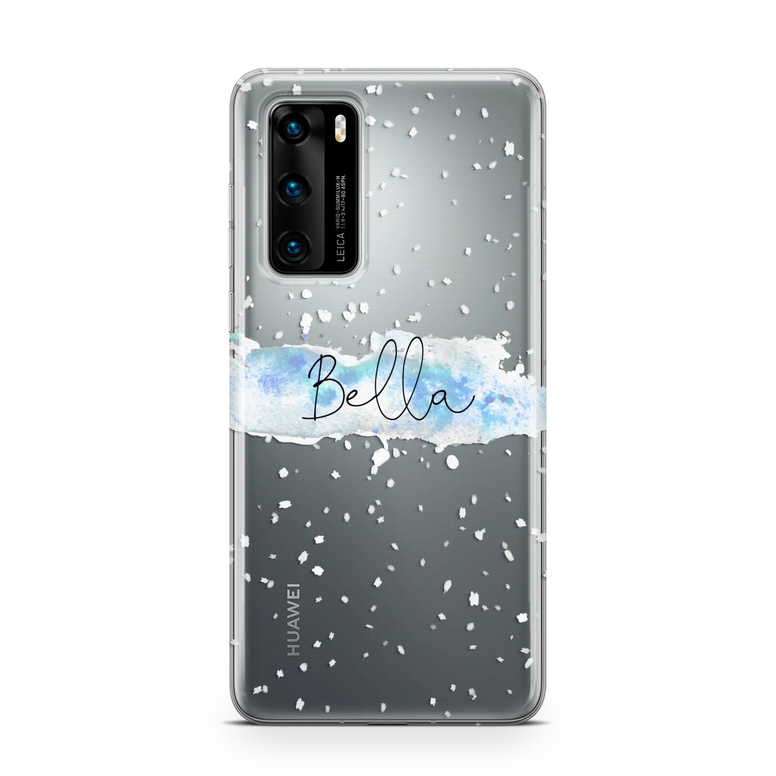 Personalised Christmas Snow fall Huawei P40 Phone Case