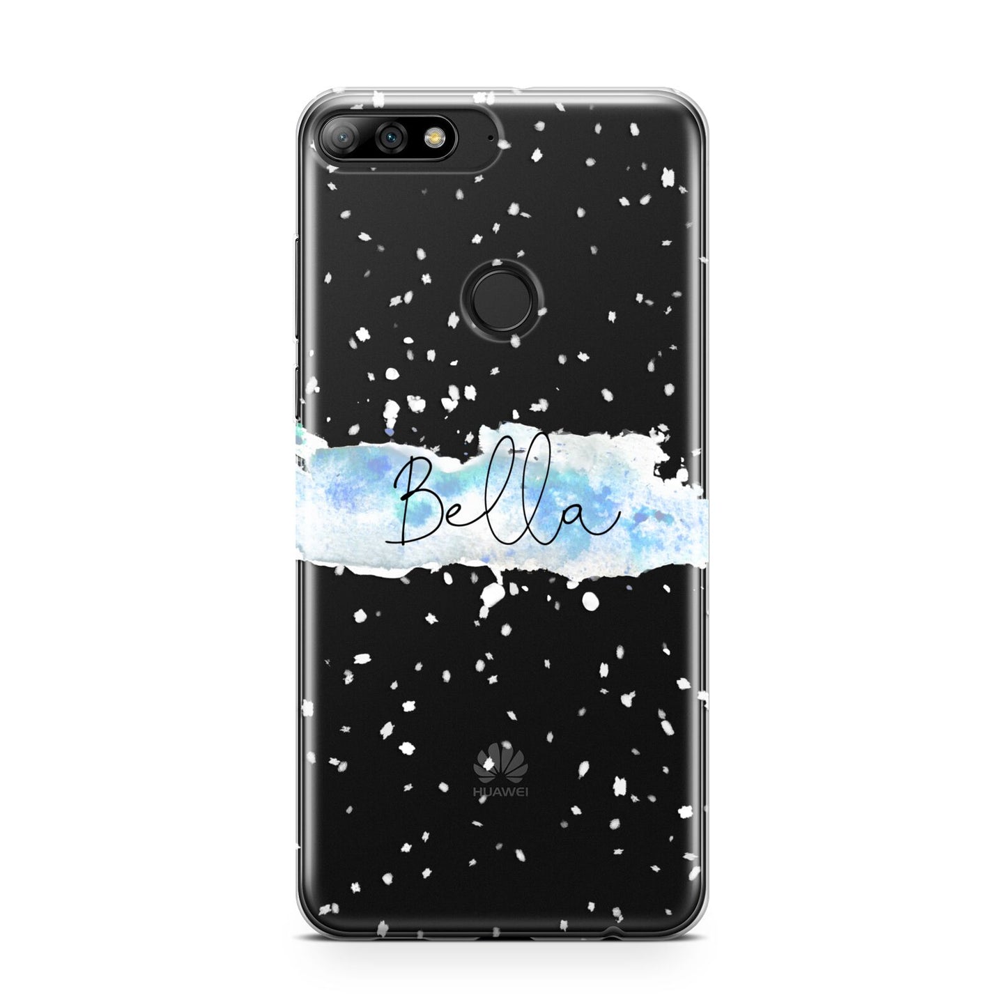 Personalised Christmas Snow fall Huawei Y7 2018