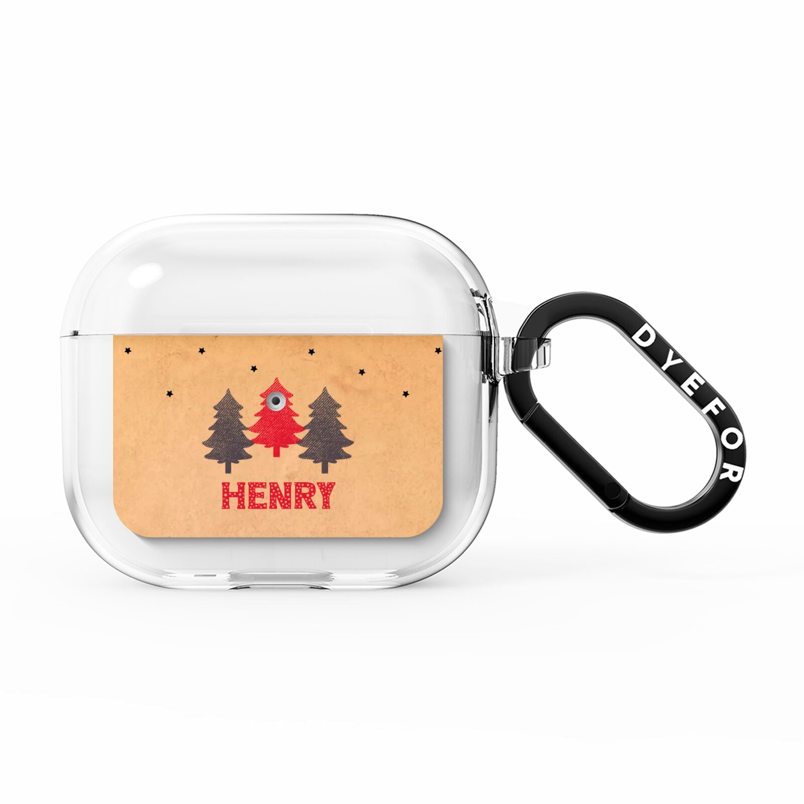 Personalised Christmas Tree AirPods Clear Case 3rd Gen