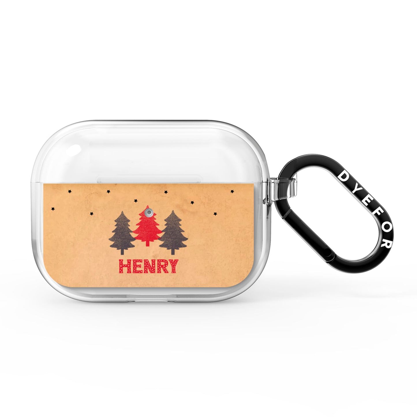 Personalised Christmas Tree AirPods Pro Clear Case