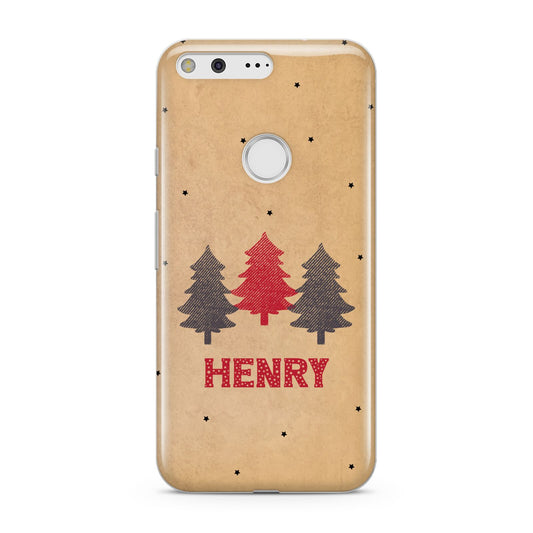 Personalised Christmas Tree Google Pixel Case