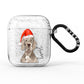 Personalised Christmas Weimaraner AirPods Glitter Case