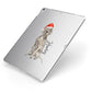 Personalised Christmas Weimaraner Apple iPad Case on Silver iPad Side View