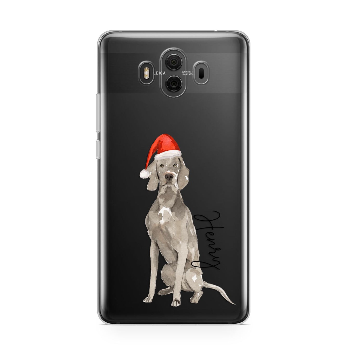 Personalised Christmas Weimaraner Huawei Mate 10 Protective Phone Case