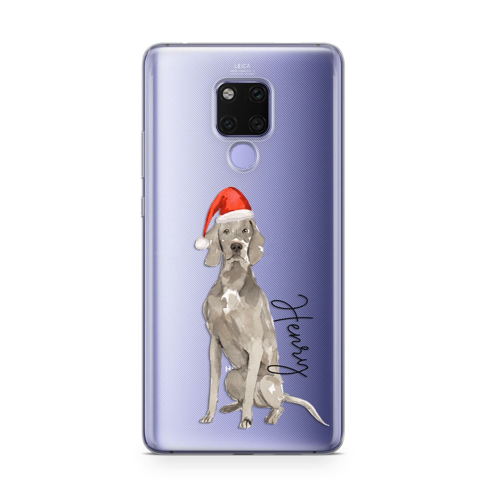 Personalised Christmas Weimaraner Huawei Mate 20X Phone Case