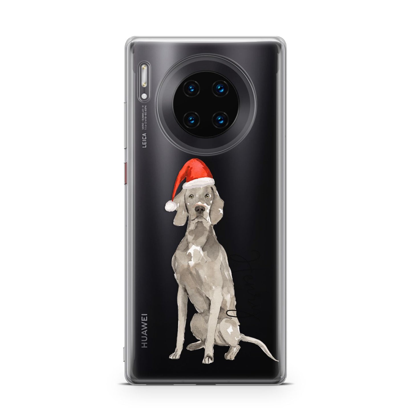 Personalised Christmas Weimaraner Huawei Mate 30 Pro Phone Case