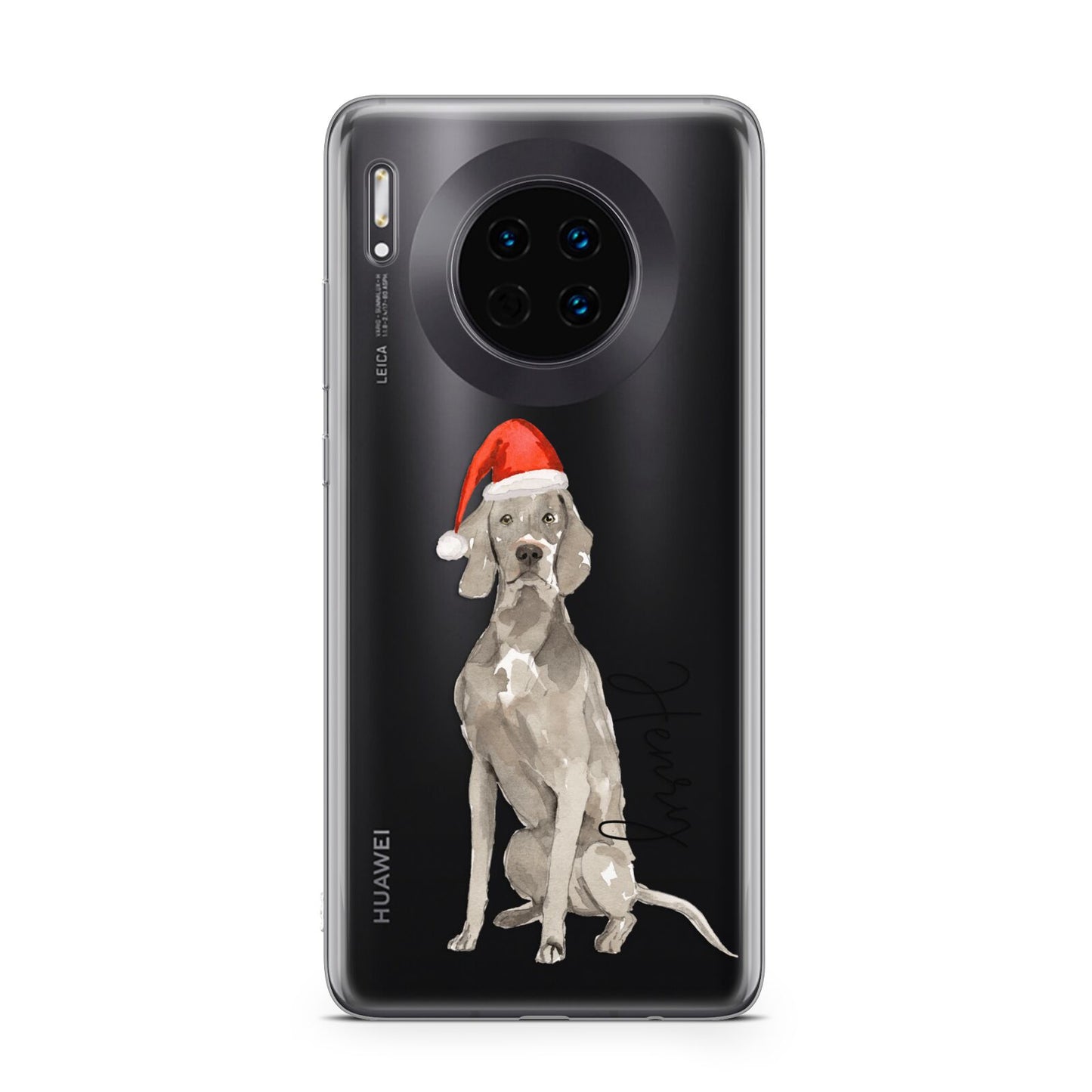 Personalised Christmas Weimaraner Huawei Mate 30