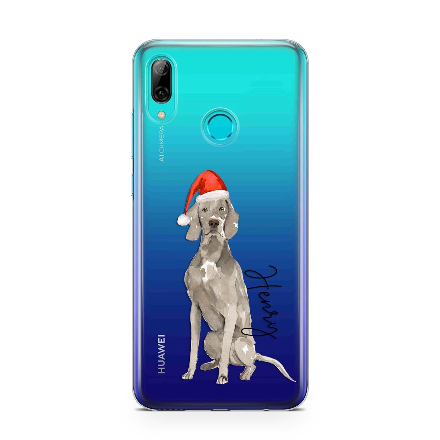 Personalised Christmas Weimaraner Huawei P Smart 2019 Case