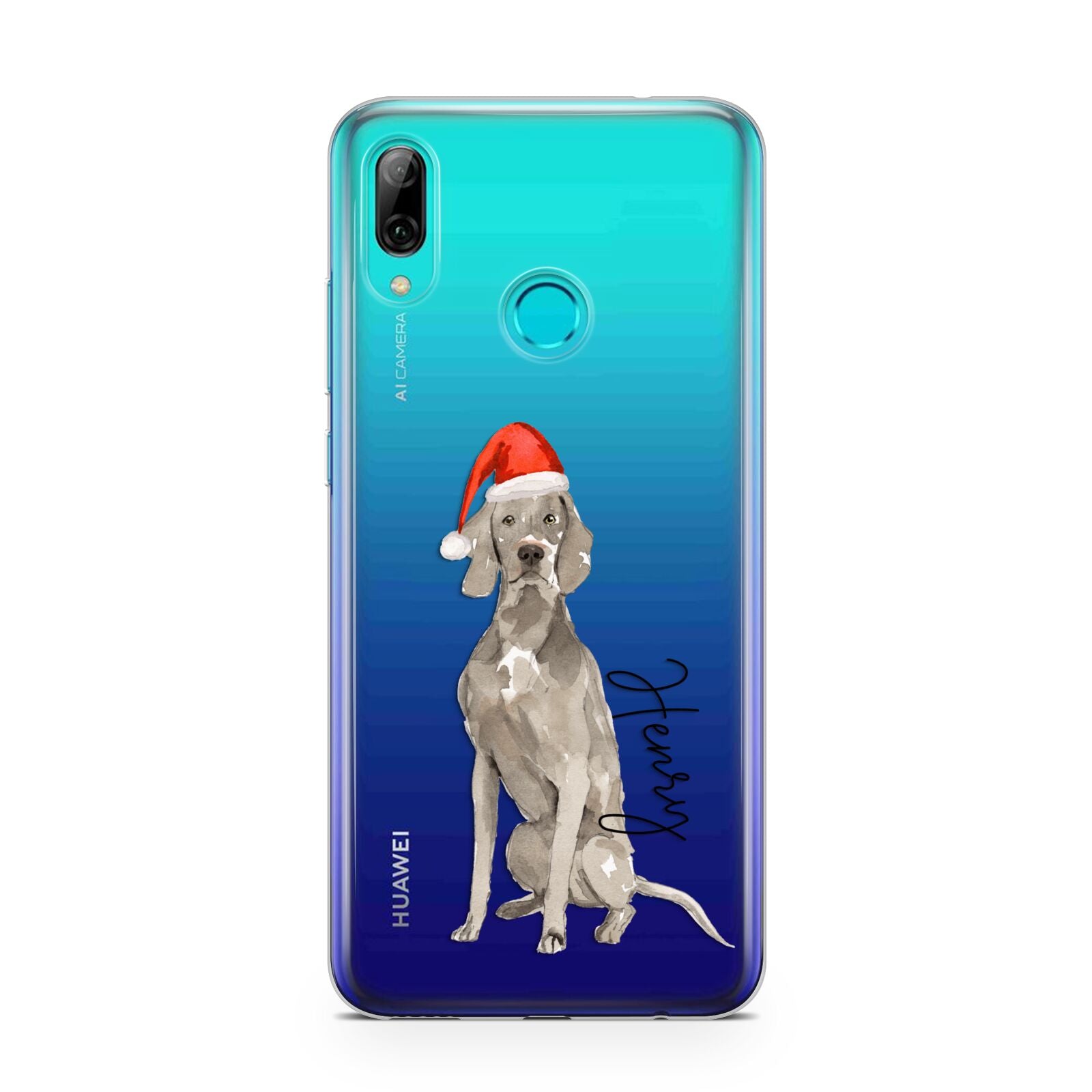 Personalised Christmas Weimaraner Huawei P Smart 2019 Case