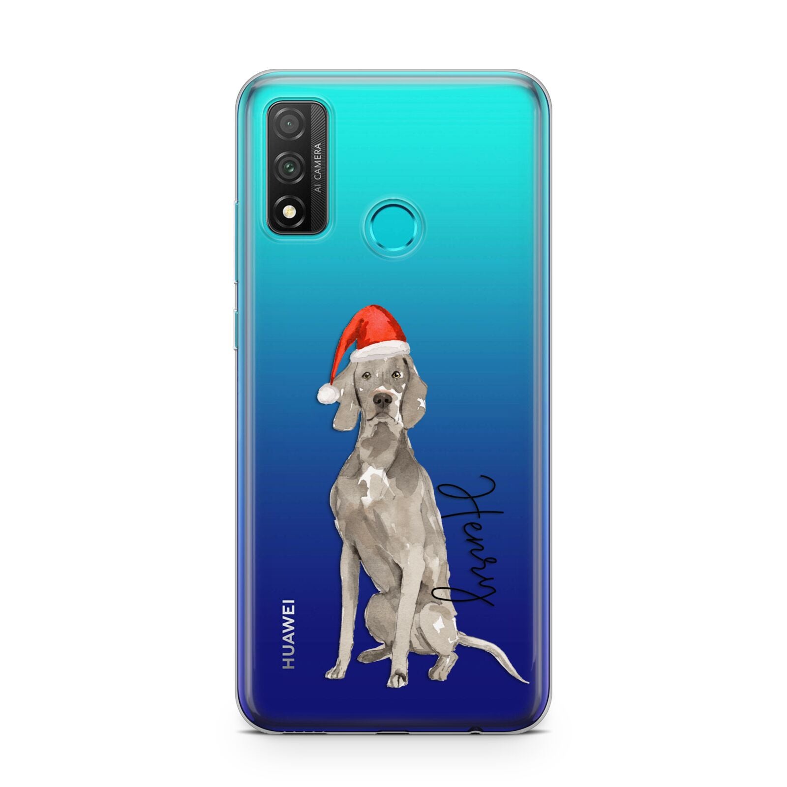 Personalised Christmas Weimaraner Huawei P Smart 2020