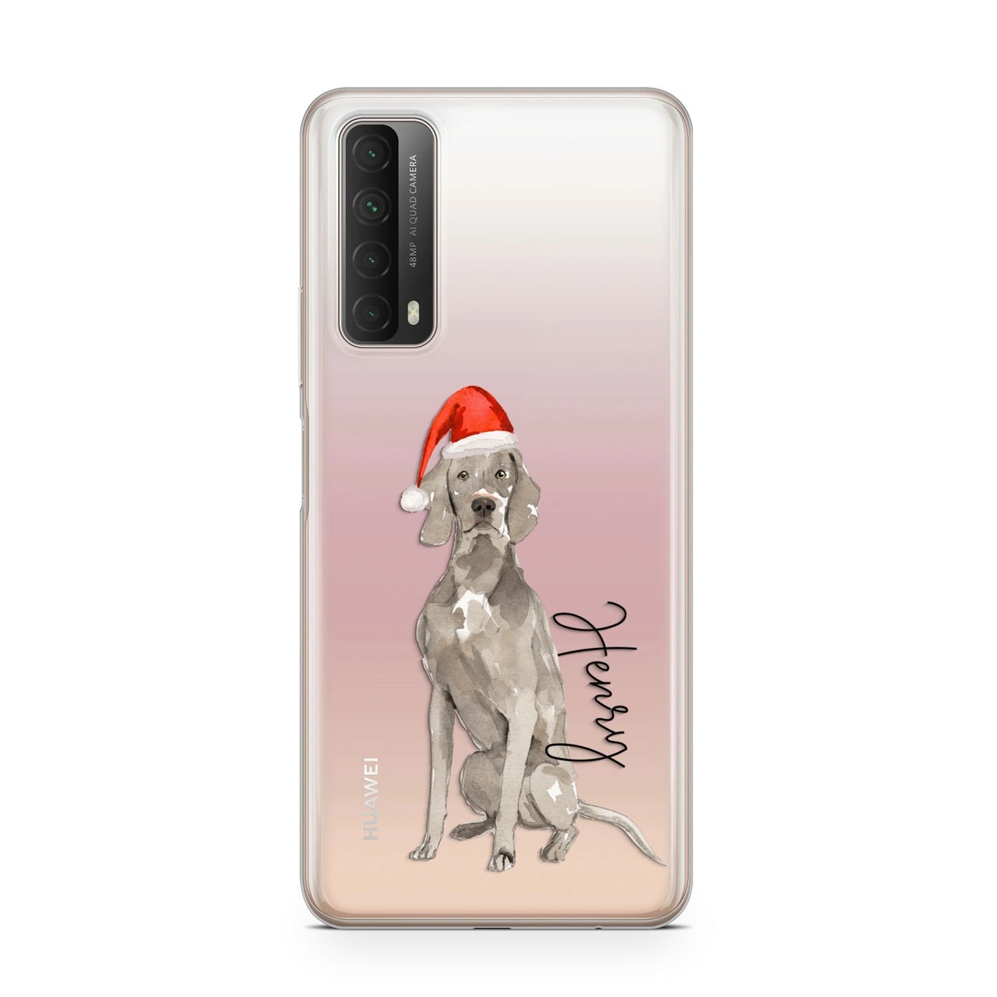 Personalised Christmas Weimaraner Huawei P Smart 2021