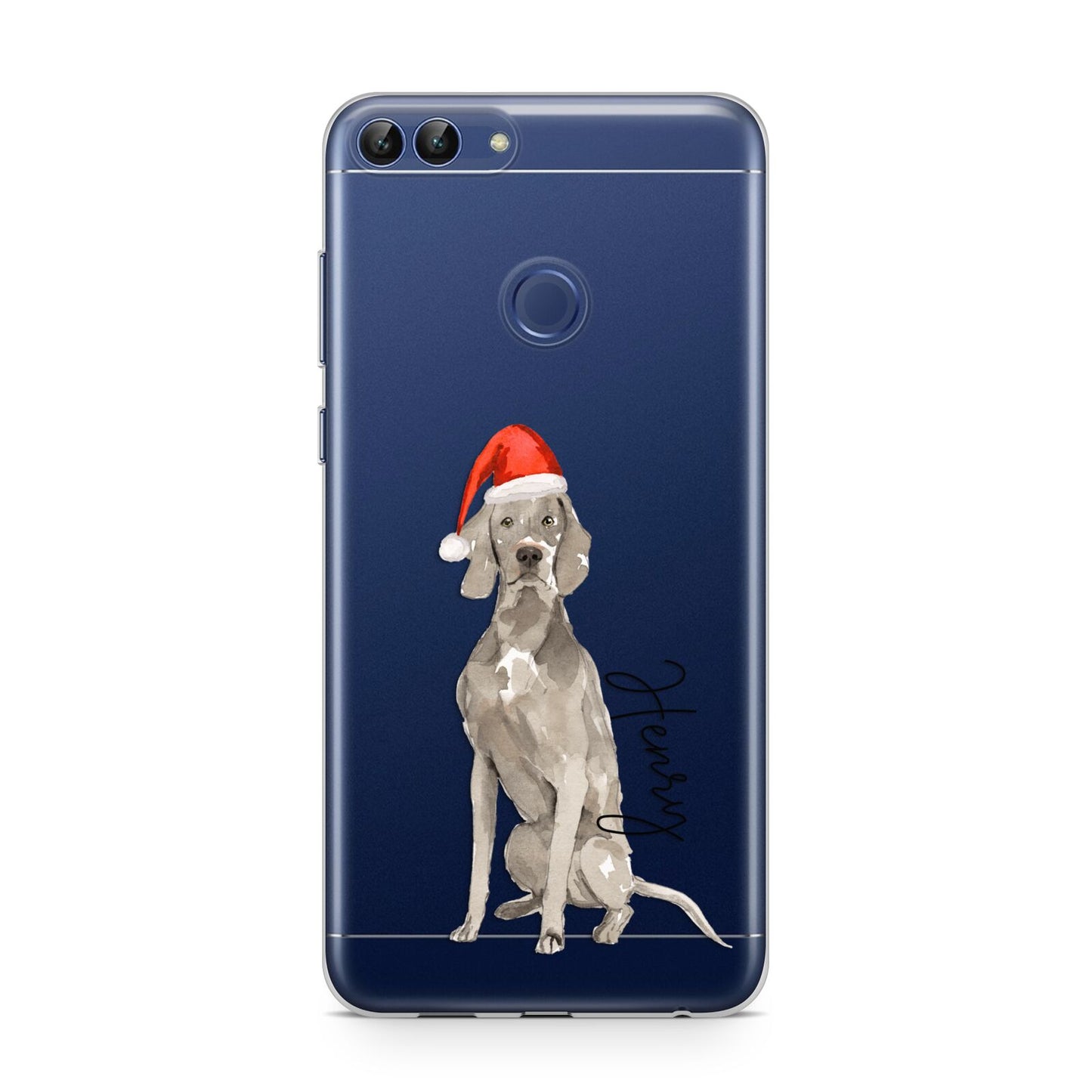 Personalised Christmas Weimaraner Huawei P Smart Case