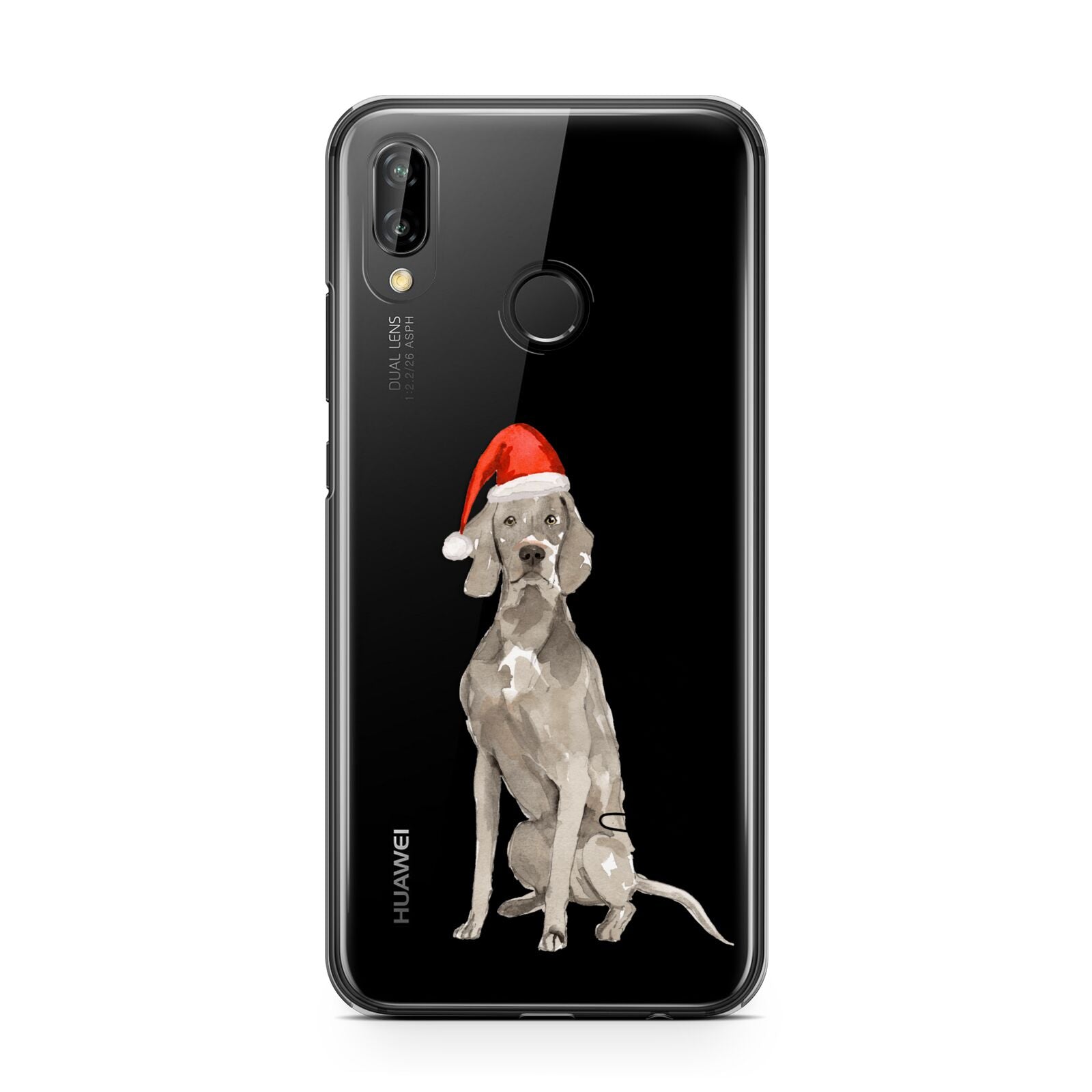 Personalised Christmas Weimaraner Huawei P20 Lite Phone Case