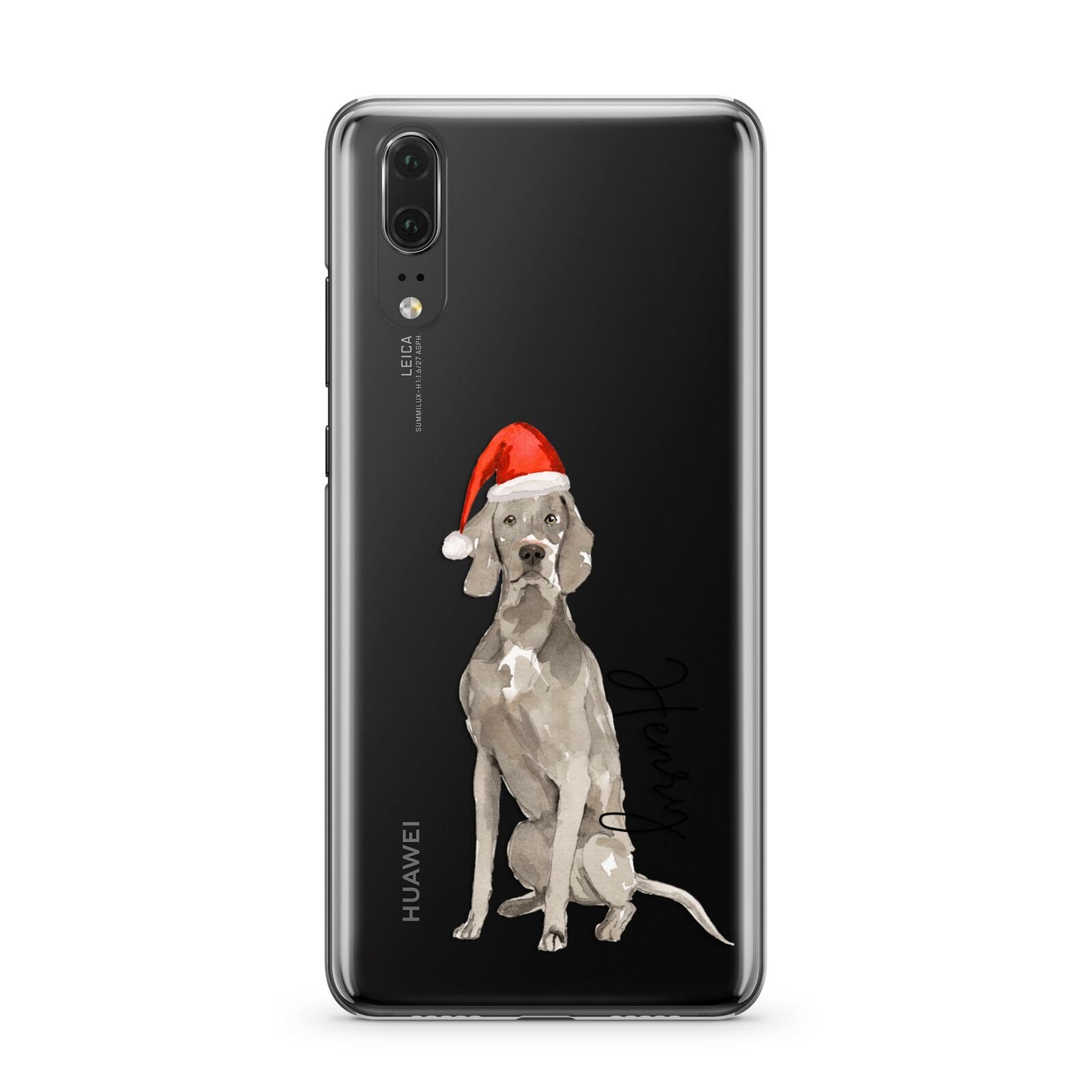 Personalised Christmas Weimaraner Huawei P20 Phone Case