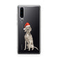 Personalised Christmas Weimaraner Huawei P30 Phone Case