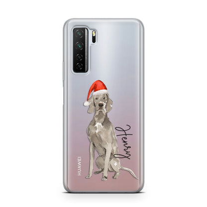 Personalised Christmas Weimaraner Huawei P40 Lite 5G Phone Case