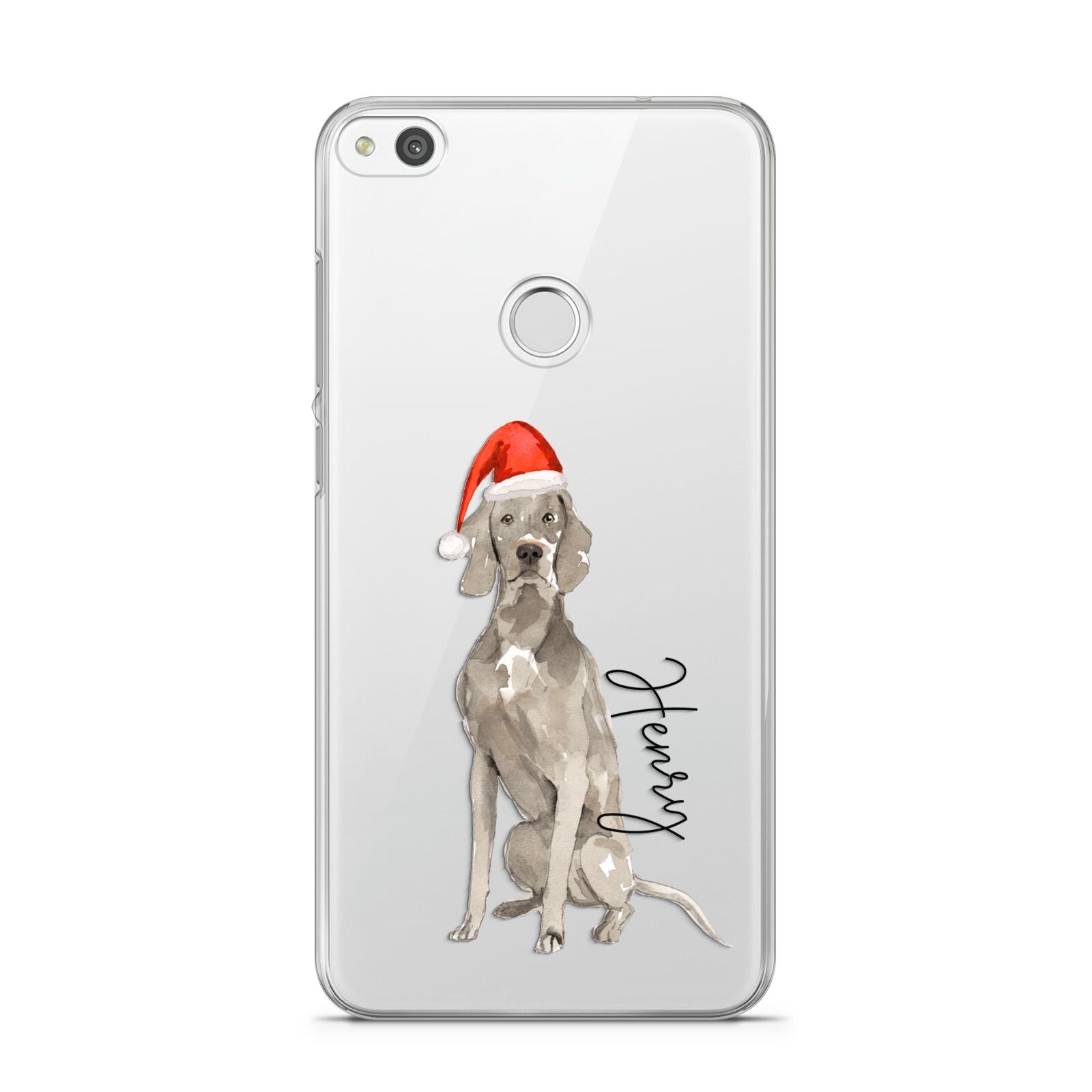 Personalised Christmas Weimaraner Huawei P8 Lite Case