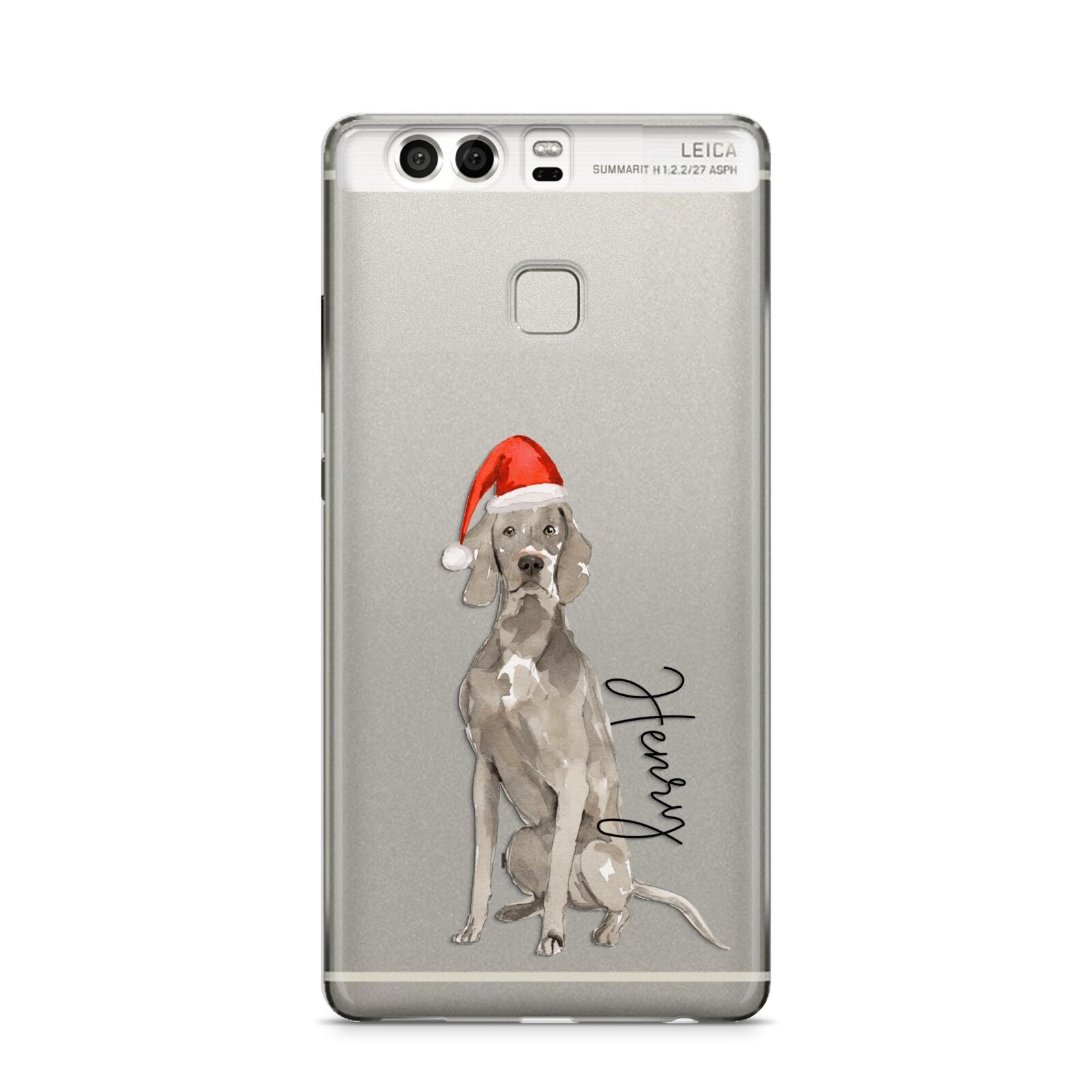 Personalised Christmas Weimaraner Huawei P9 Case