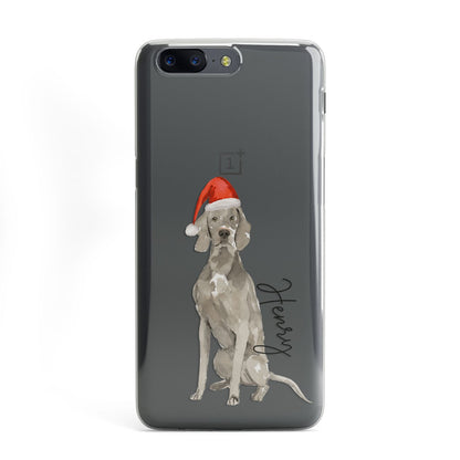 Personalised Christmas Weimaraner OnePlus Case