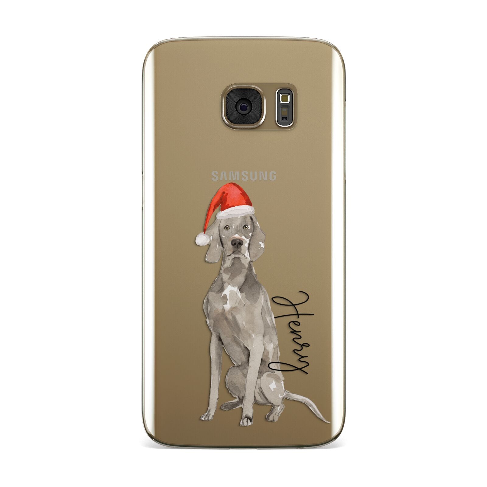 Personalised Christmas Weimaraner Samsung Galaxy Case