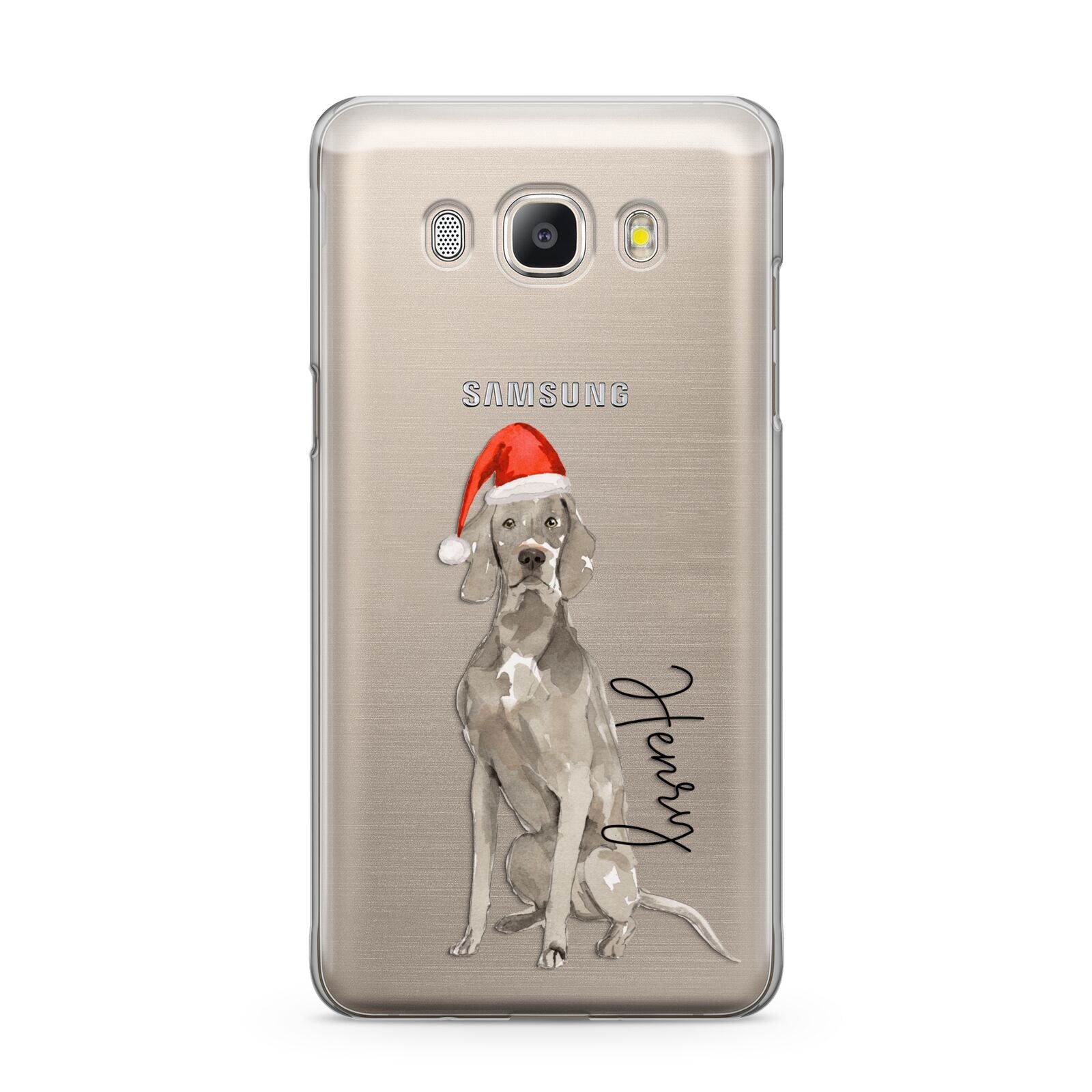 Personalised Christmas Weimaraner Samsung Galaxy J5 2016 Case