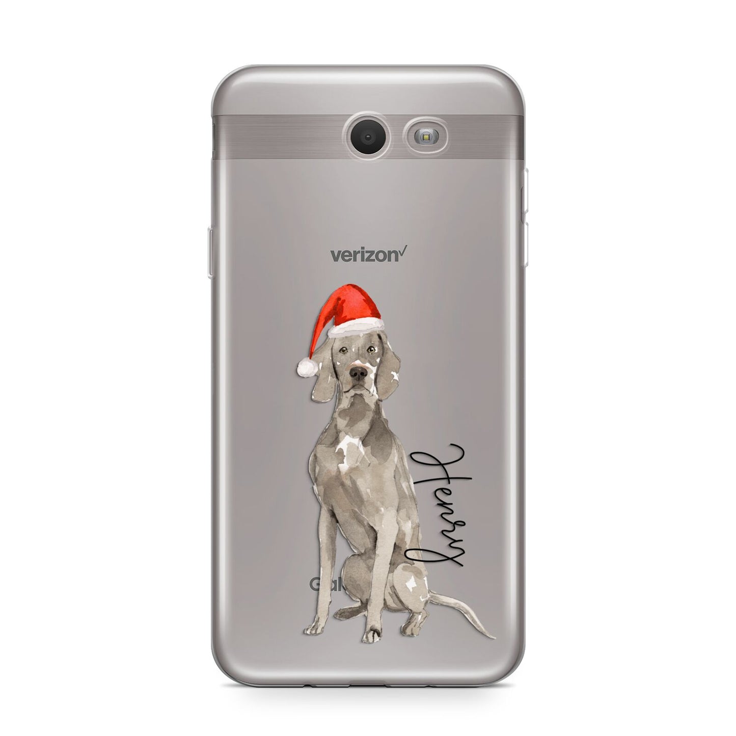 Personalised Christmas Weimaraner Samsung Galaxy J7 2017 Case