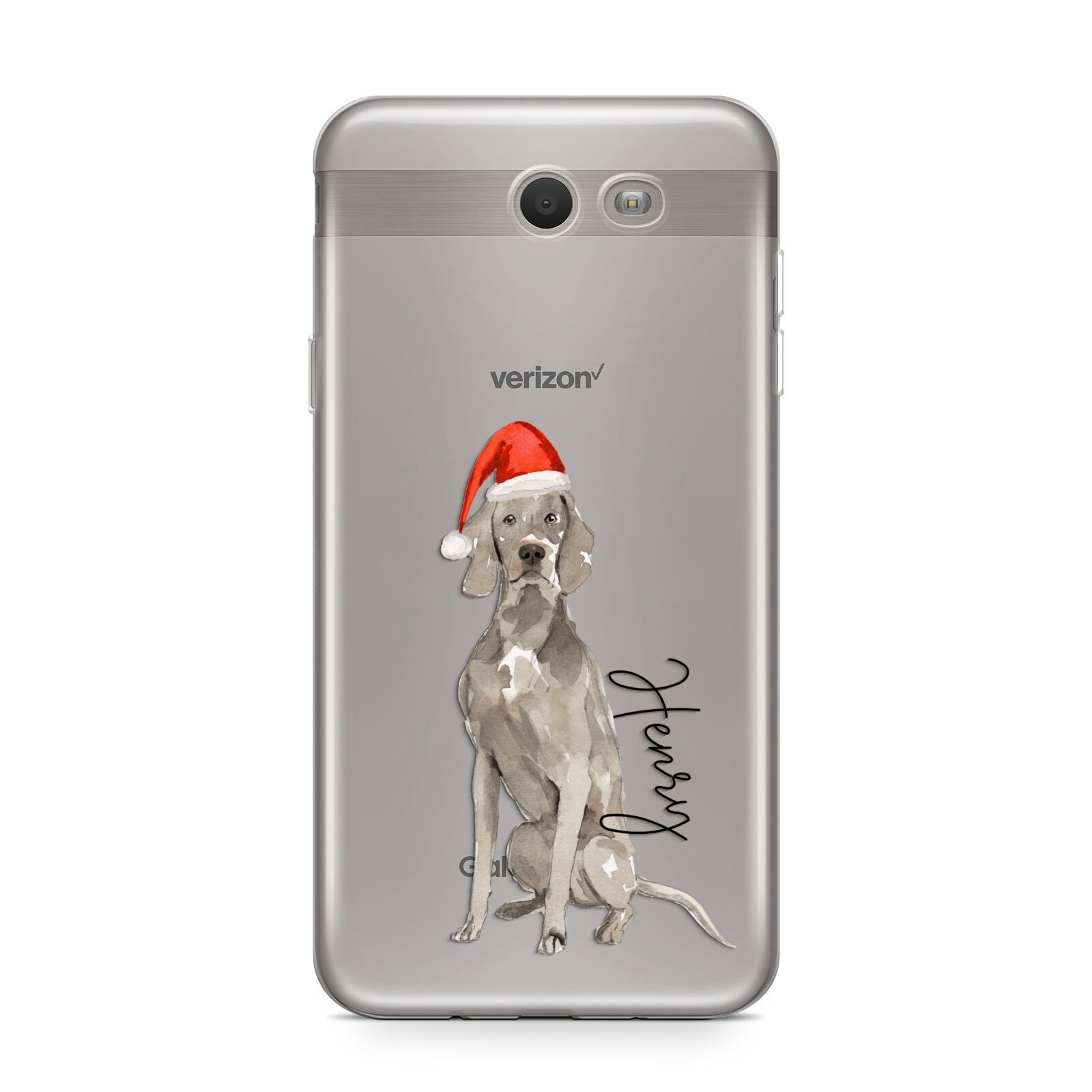 Personalised Christmas Weimaraner Samsung Galaxy J7 2017 Case