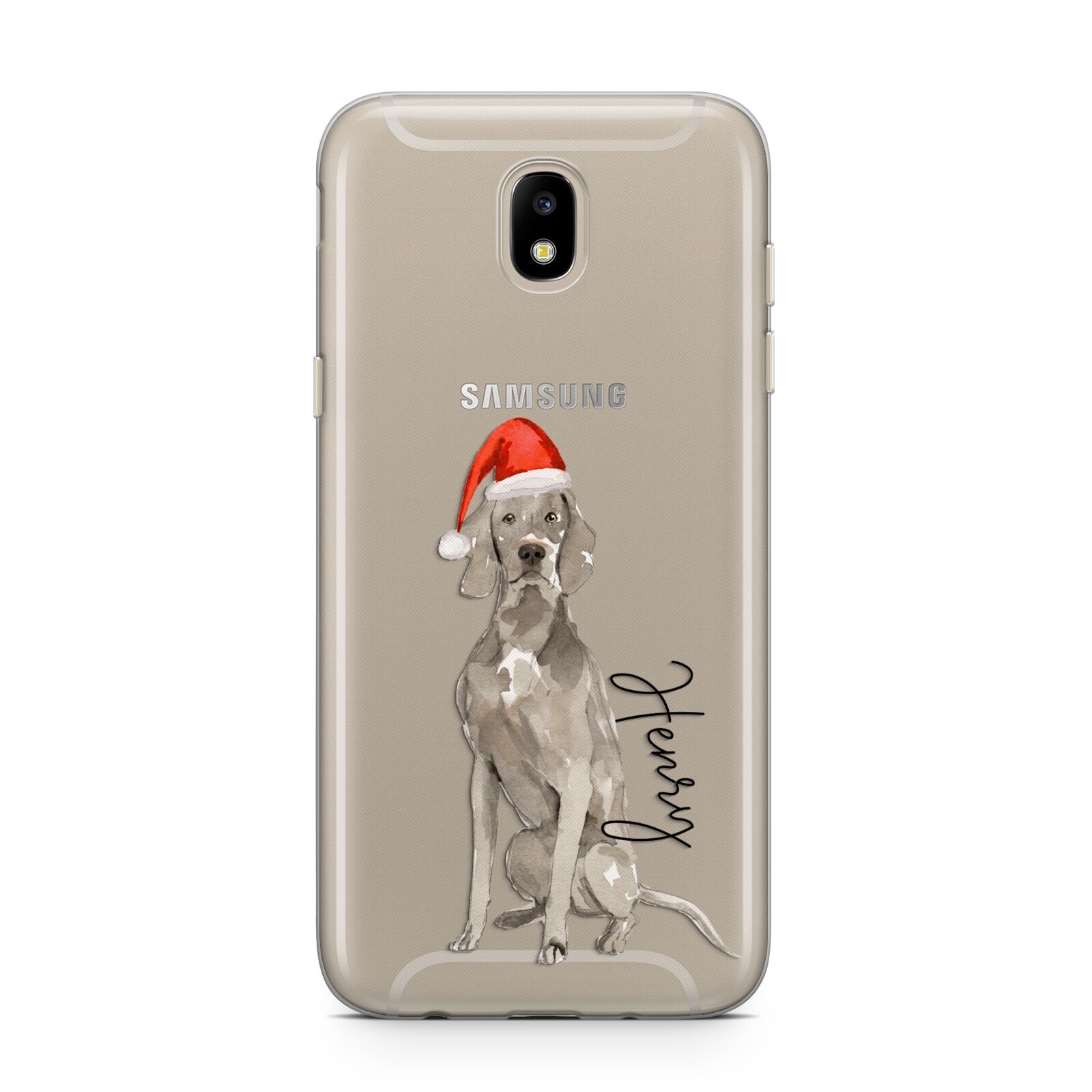 Personalised Christmas Weimaraner Samsung J5 2017 Case