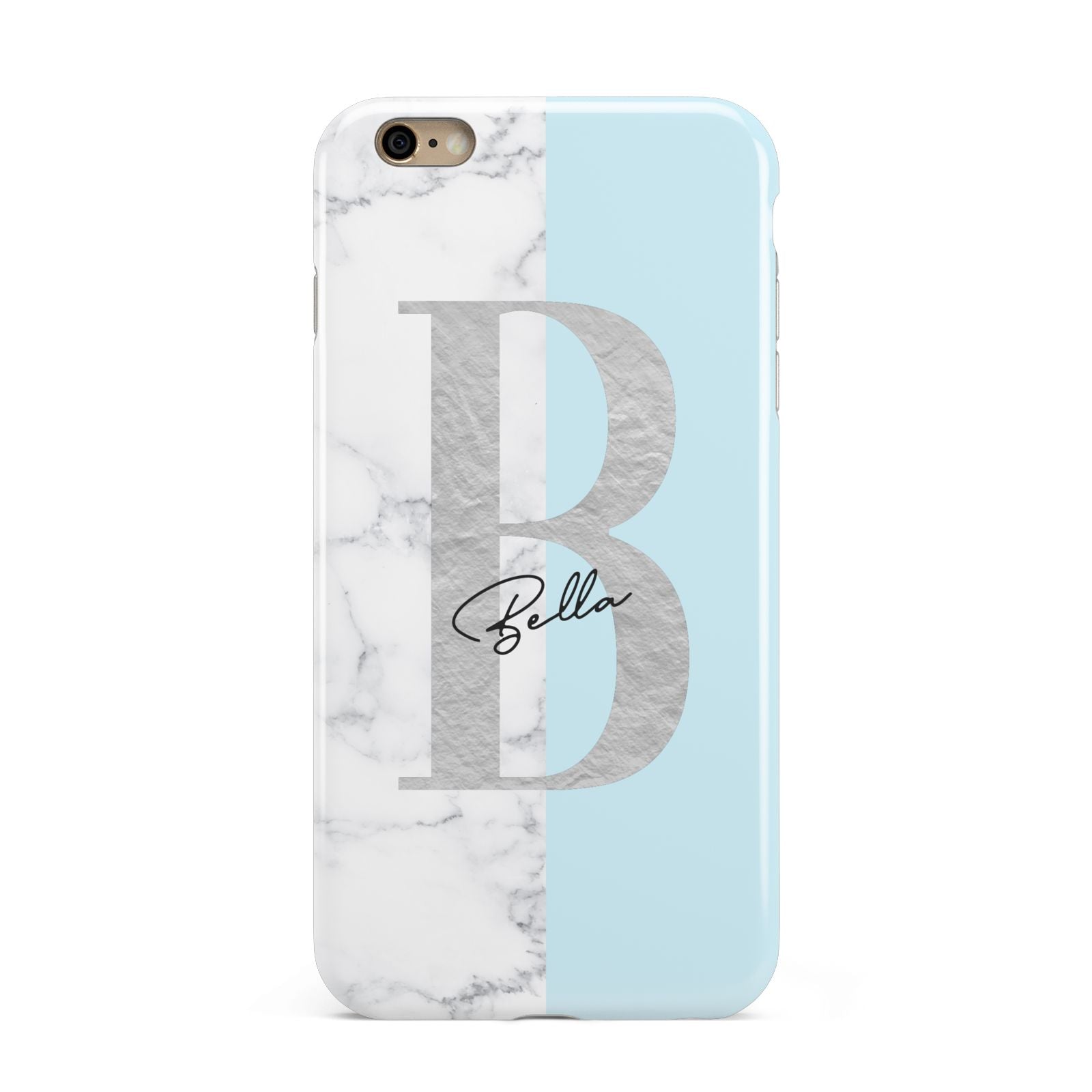 Personalised Chrome Marble Apple iPhone 6 Plus 3D Tough Case