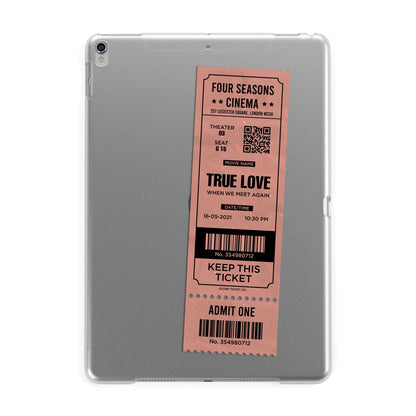 Personalised Cinema Ticket Apple iPad Silver Case