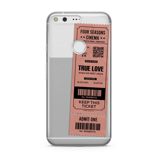 Personalised Cinema Ticket Google Pixel Case