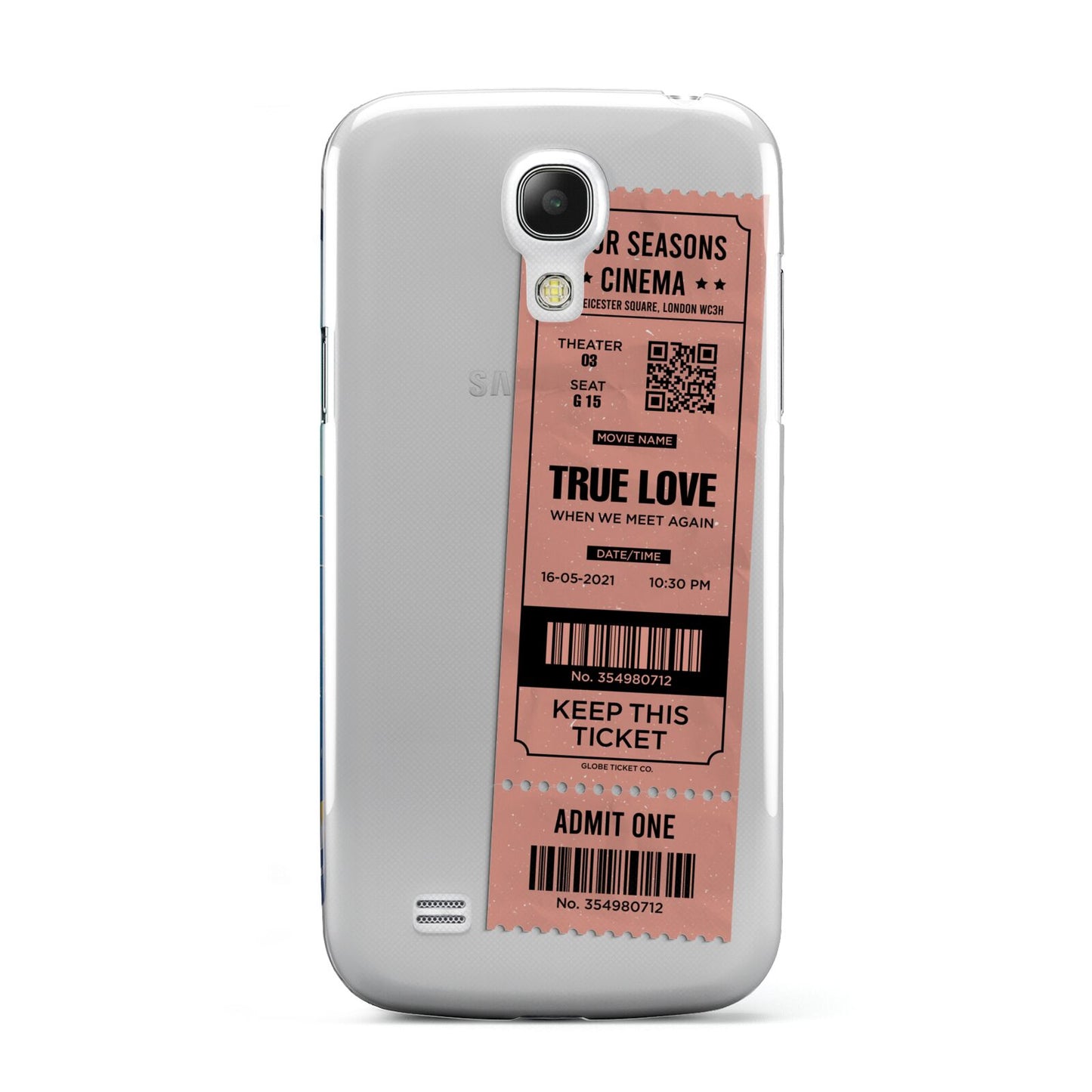 Personalised Cinema Ticket Samsung Galaxy S4 Mini Case