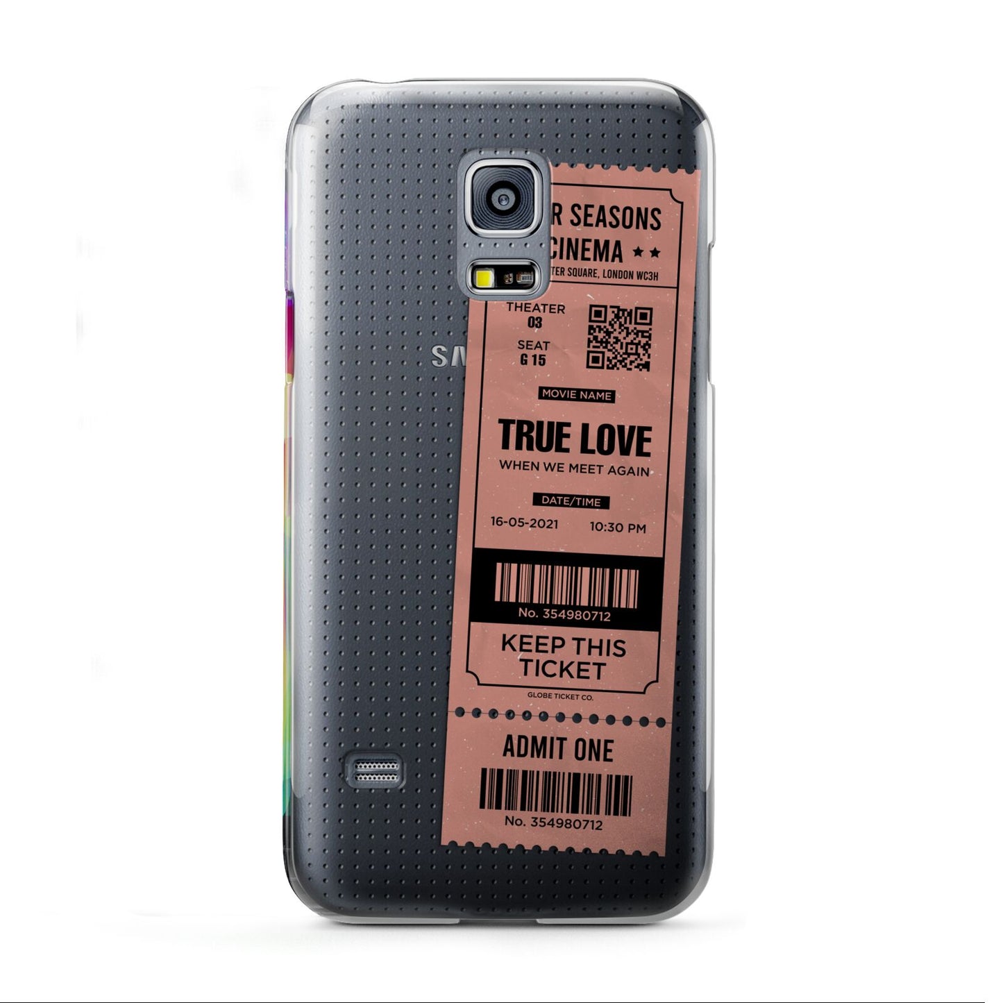 Personalised Cinema Ticket Samsung Galaxy S5 Mini Case