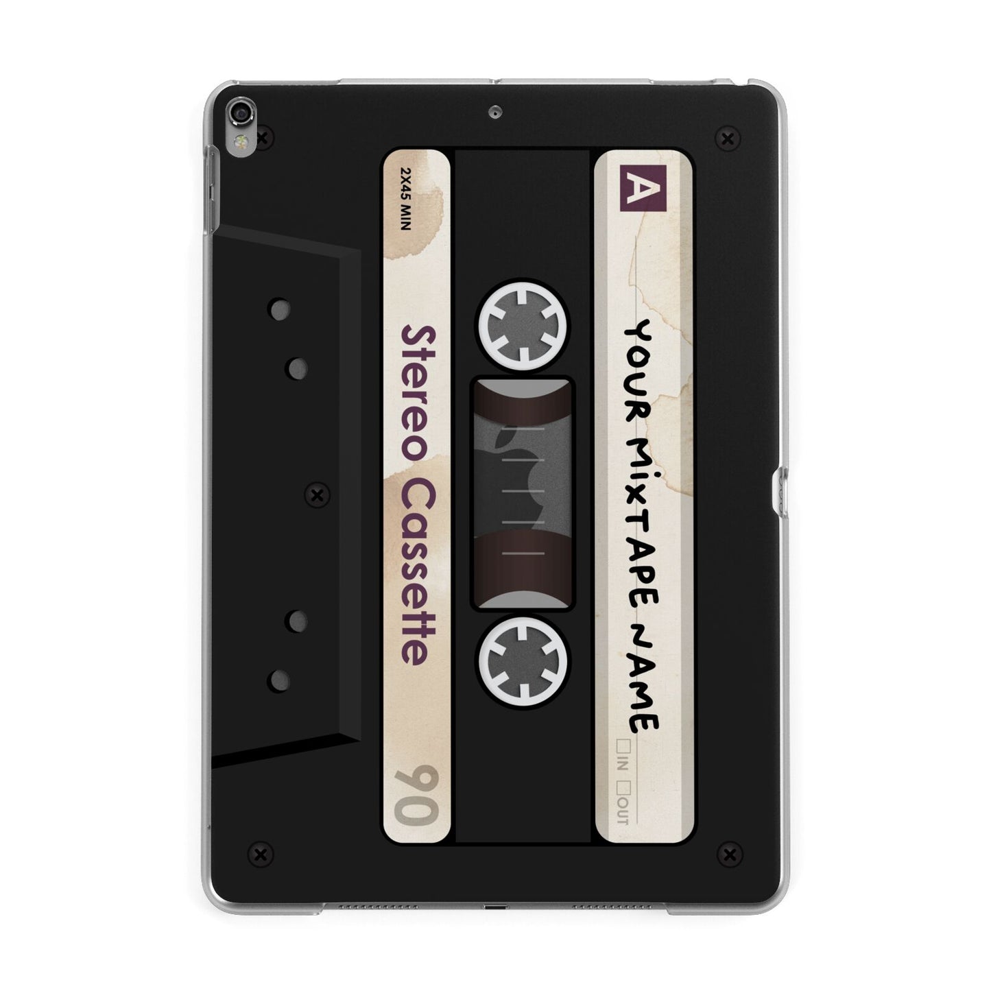 Personalised Classic Mixtape Apple iPad Grey Case