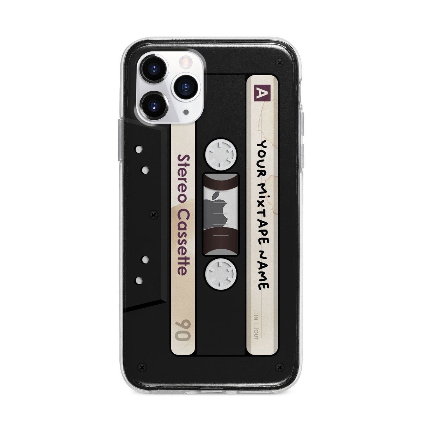 Personalised Classic Mixtape Apple iPhone 11 Pro in Silver with Bumper Case