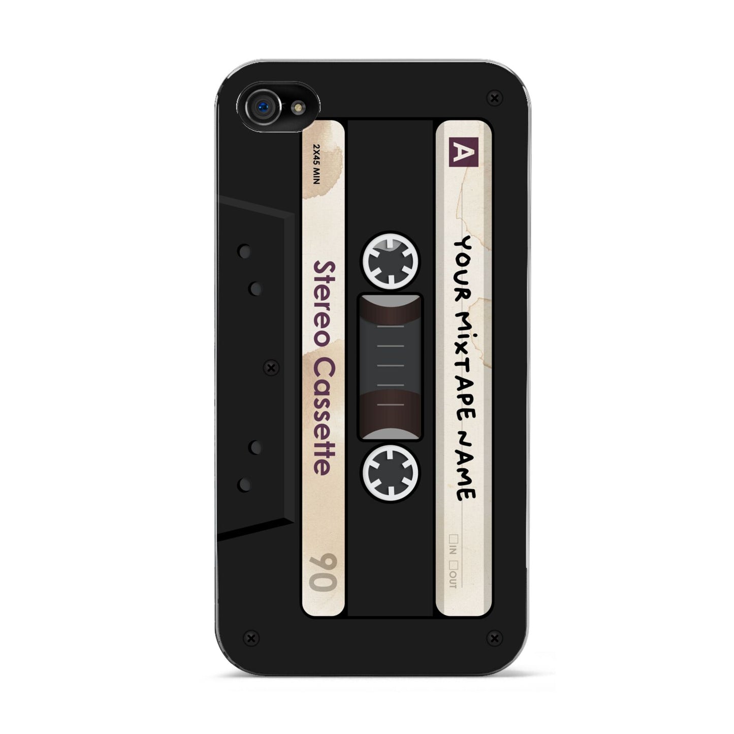 Personalised Classic Mixtape Apple iPhone 4s Case