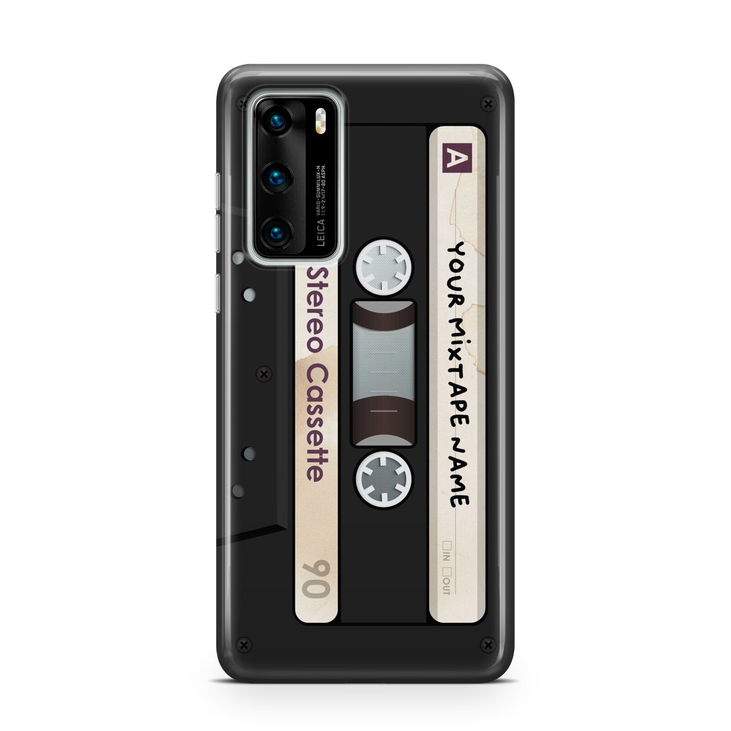 Personalised Classic Mixtape Huawei P40 Phone Case