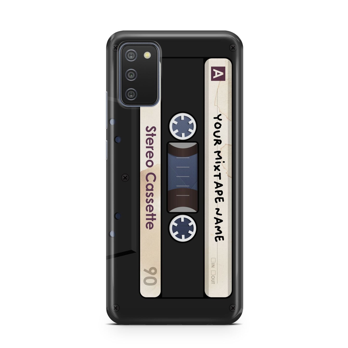 Personalised Classic Mixtape Samsung A02s Case