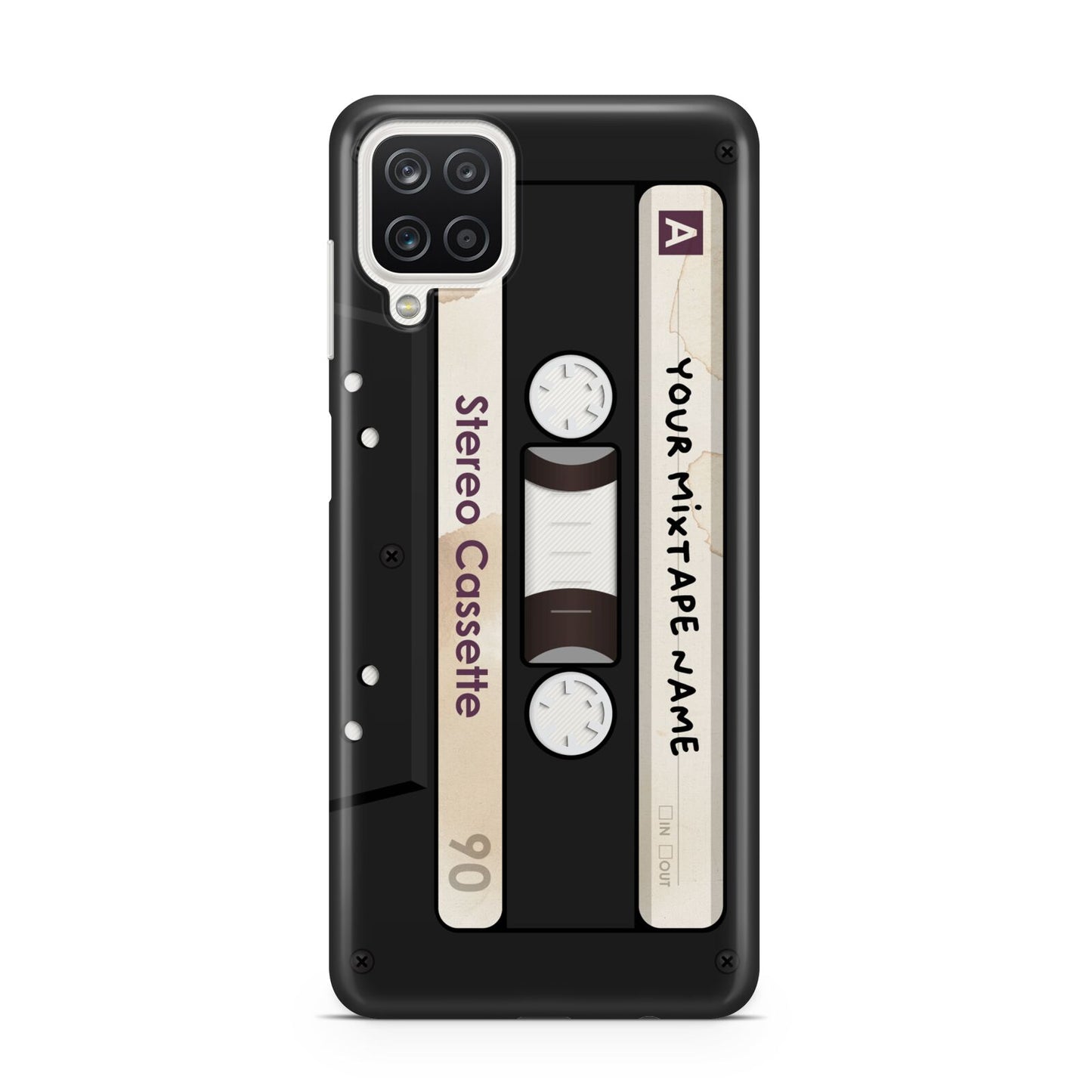 Personalised Classic Mixtape Samsung A12 Case