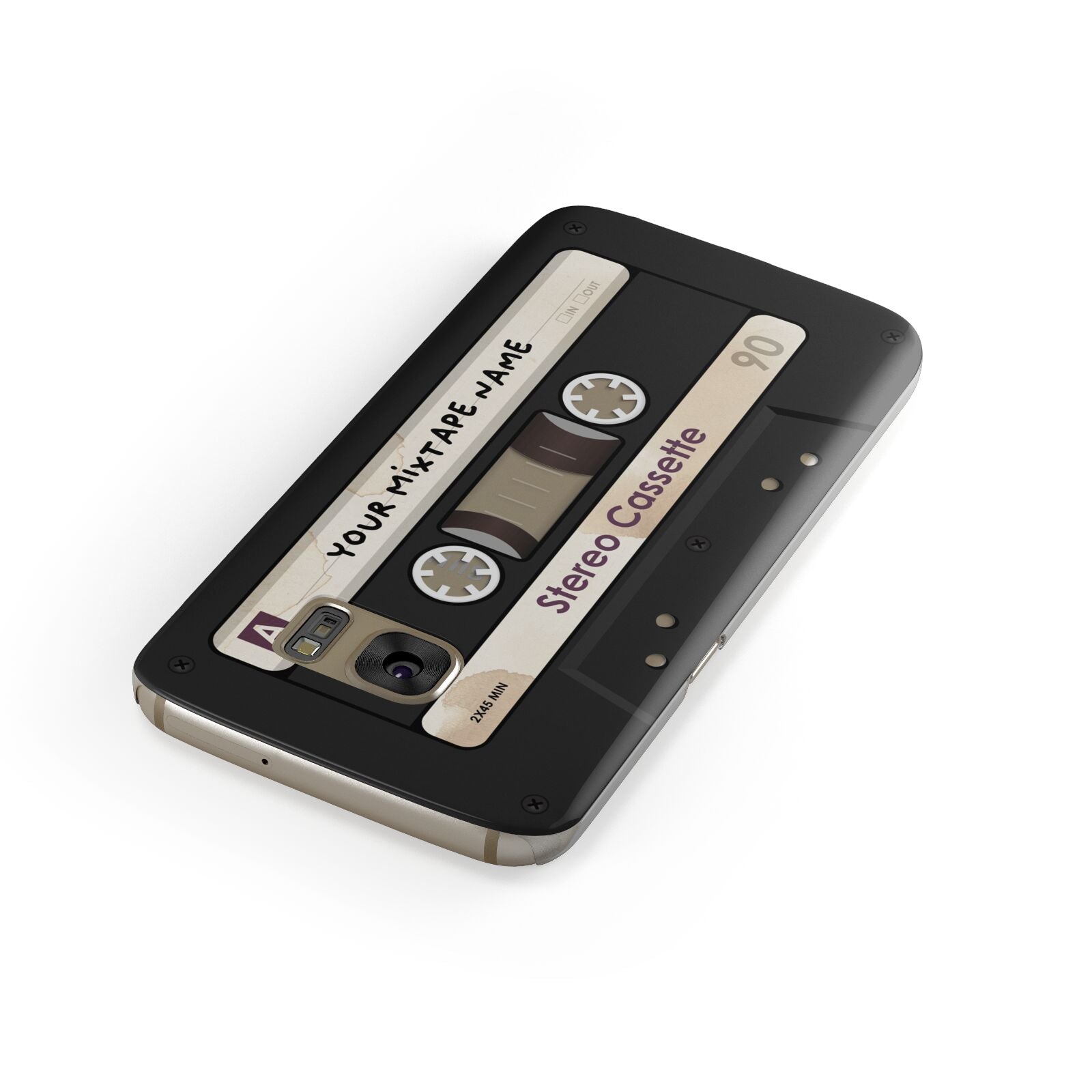 Personalised Classic Mixtape Samsung Galaxy Case Front Close Up