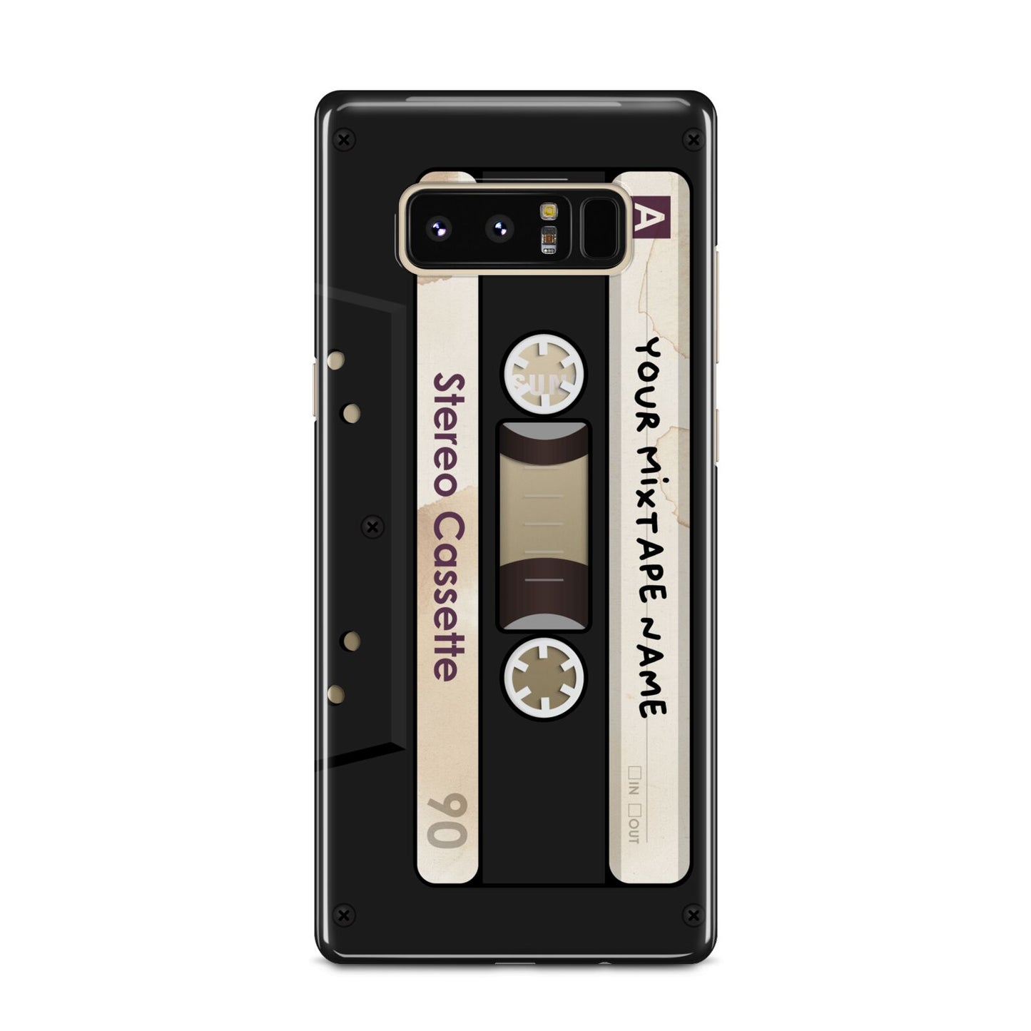 Personalised Classic Mixtape Samsung Galaxy Note 8 Case