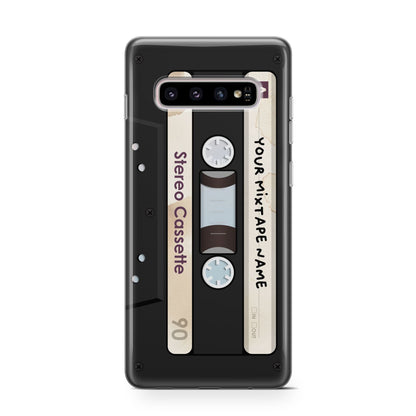 Personalised Classic Mixtape Samsung Galaxy S10 Case