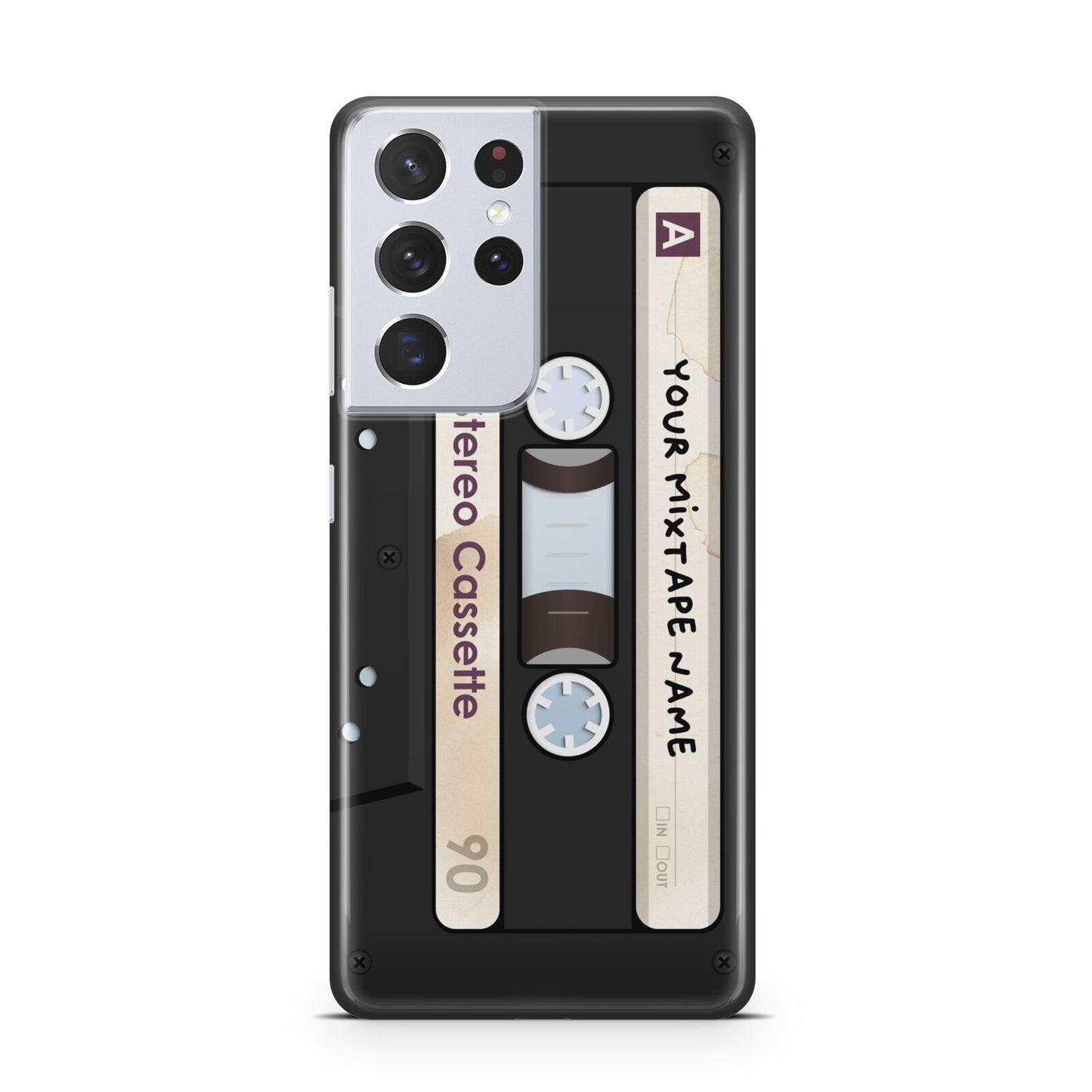 Personalised Classic Mixtape Samsung S21 Ultra Case