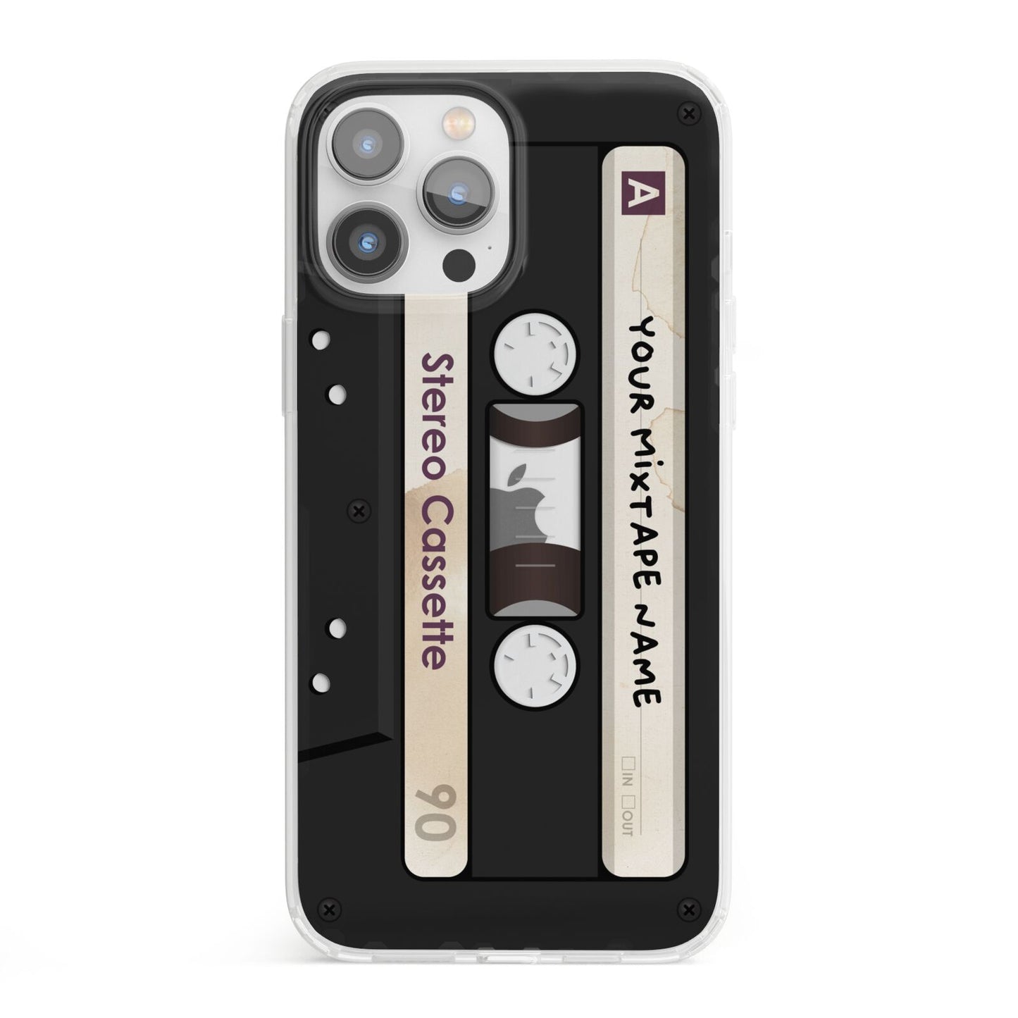 Personalised Classic Mixtape iPhone 13 Pro Max Clear Bumper Case