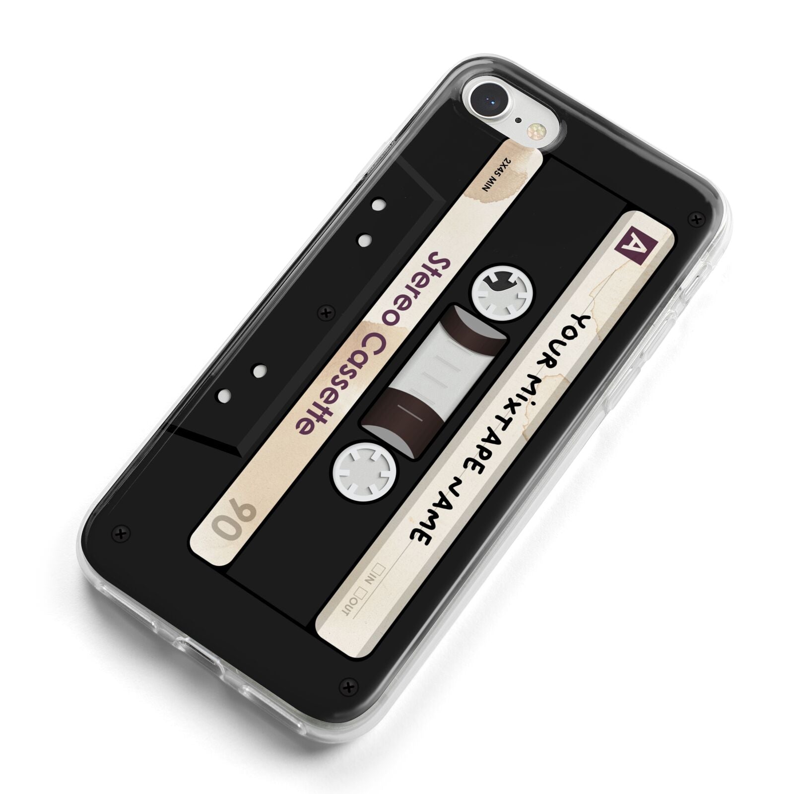 Personalised Classic Mixtape iPhone 8 Bumper Case on Silver iPhone Alternative Image