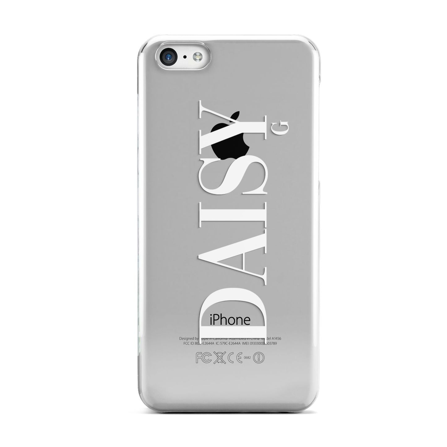 Personalised Clear Name Apple iPhone 5c Case