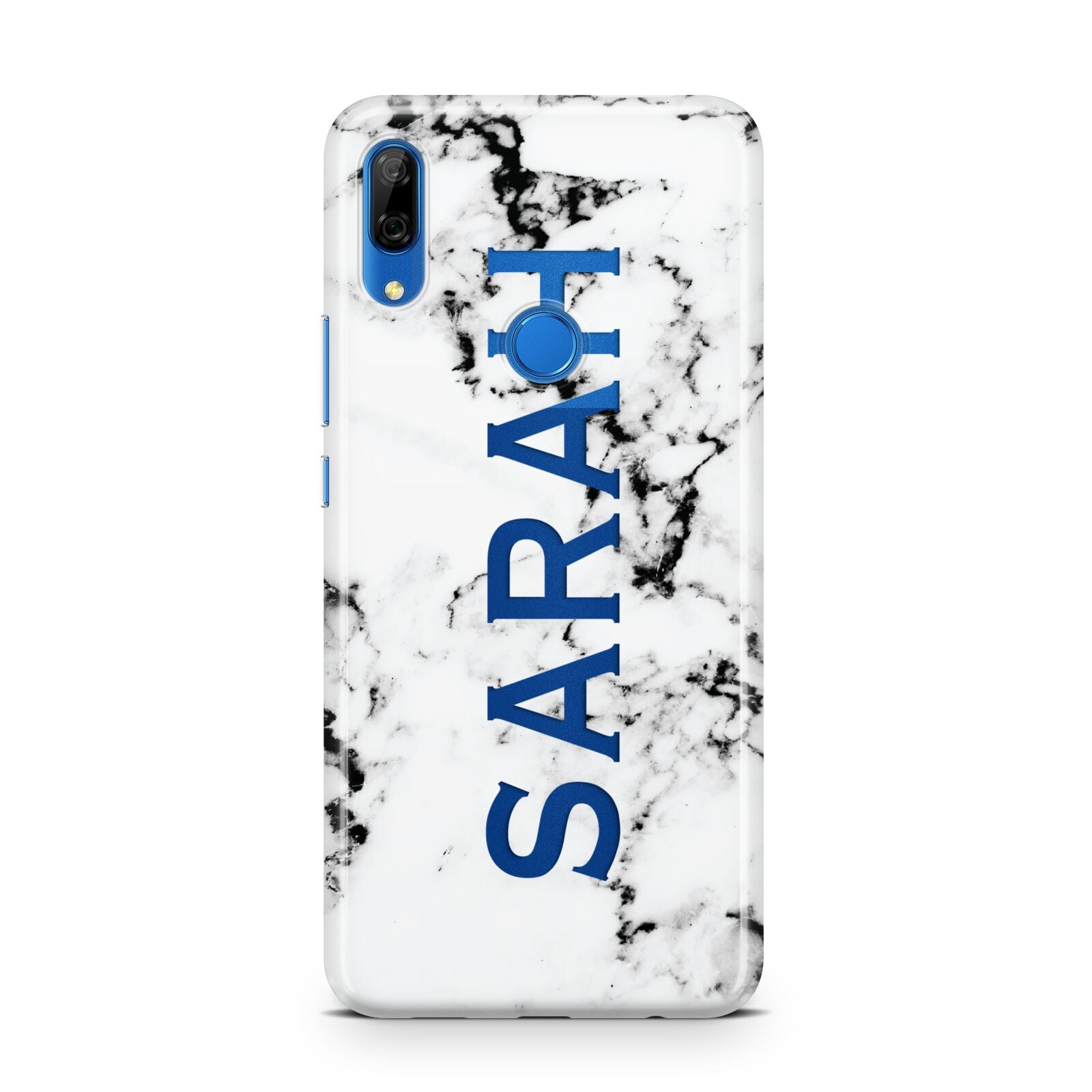 Personalised Clear Name Black White Marble Custom Huawei P Smart Z