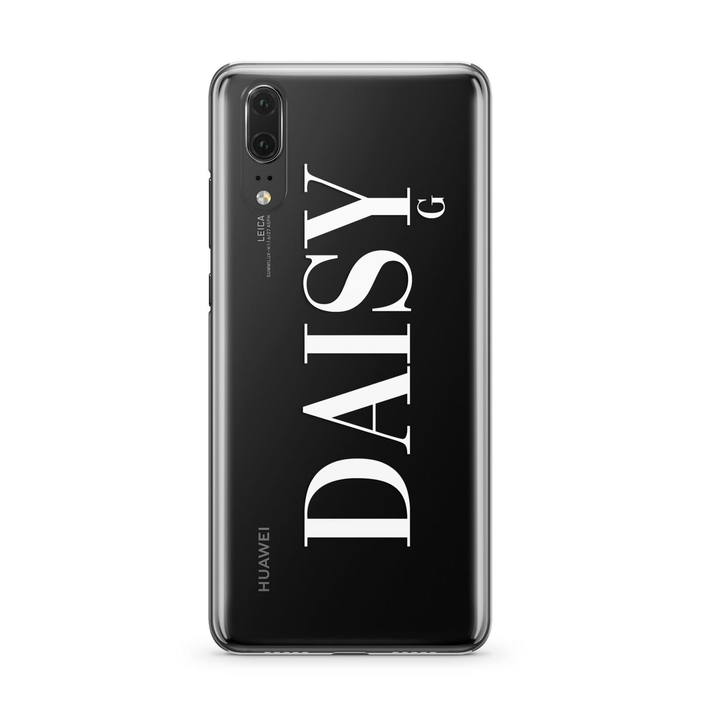 Personalised Clear Name Huawei P20 Phone Case